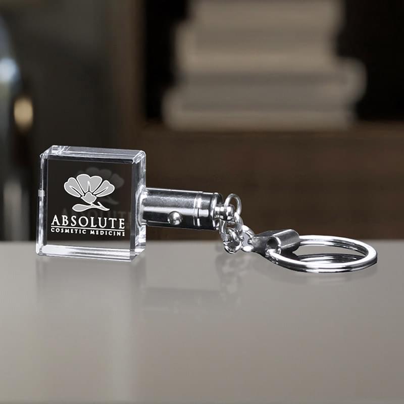 Keychain Lighted Square
