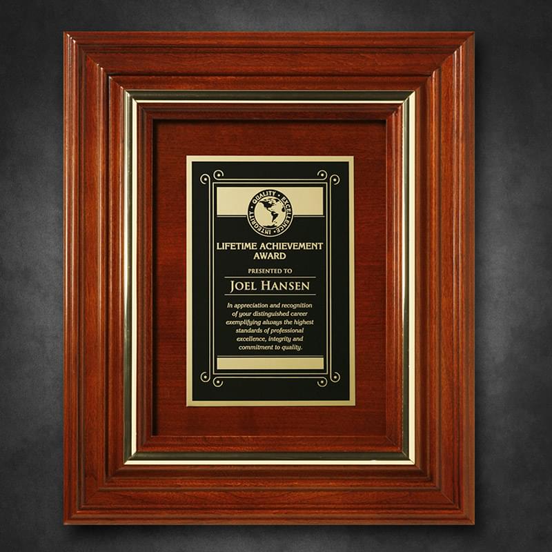 Americana Plaque 11-3/4" x 9-3/4" with Wood Insert